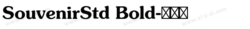 SouvenirStd Bold字体转换